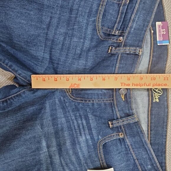 Old Navy The Diva Women's Size 12 Dark Rinse Boot Cut Trouser Jeans Stretch - Picture 9 of 16